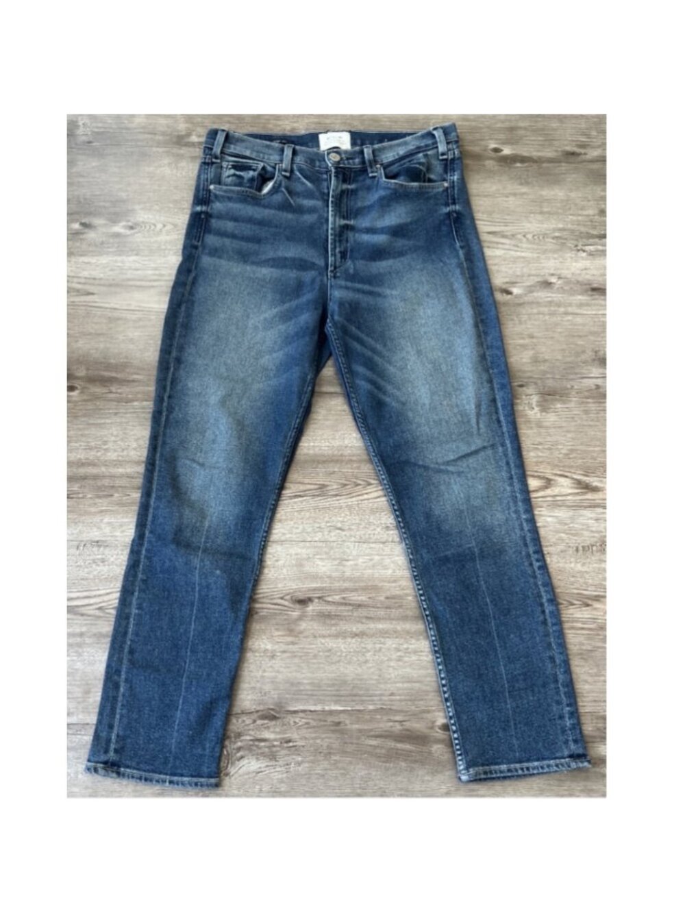 McGuire Vintage Slim Jeans Womens 30 Blue Straight Ankle Made in USA Stretch